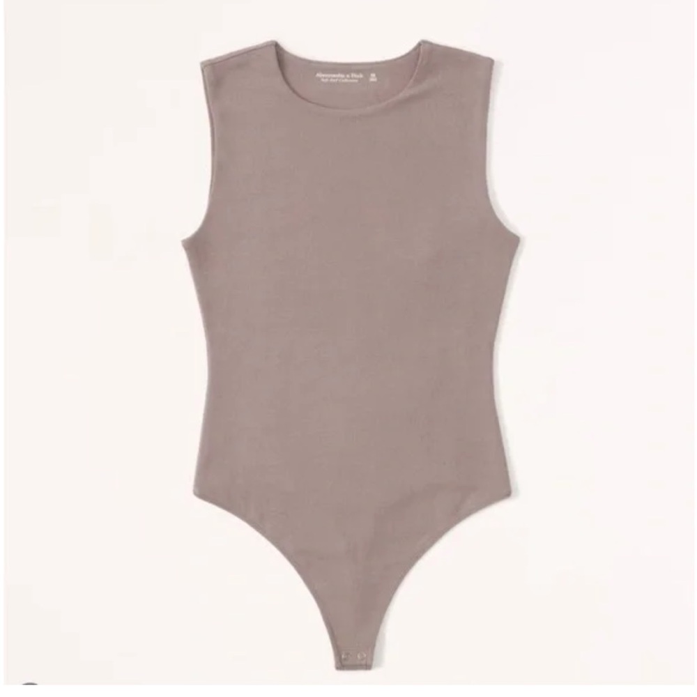 ABERCROMBIE AND FITCH COTTON SEAMLESS TANK BODYSUIT